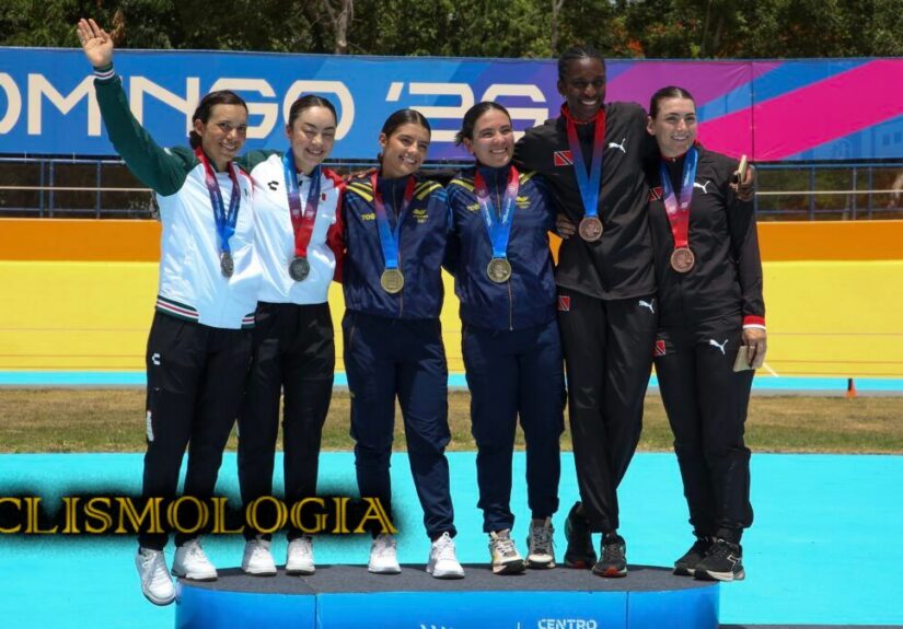 ELIZABETH CASTAÑO Y LINA HERNÁNDEZ CICLISMO PISTA SANTO DOMINGO