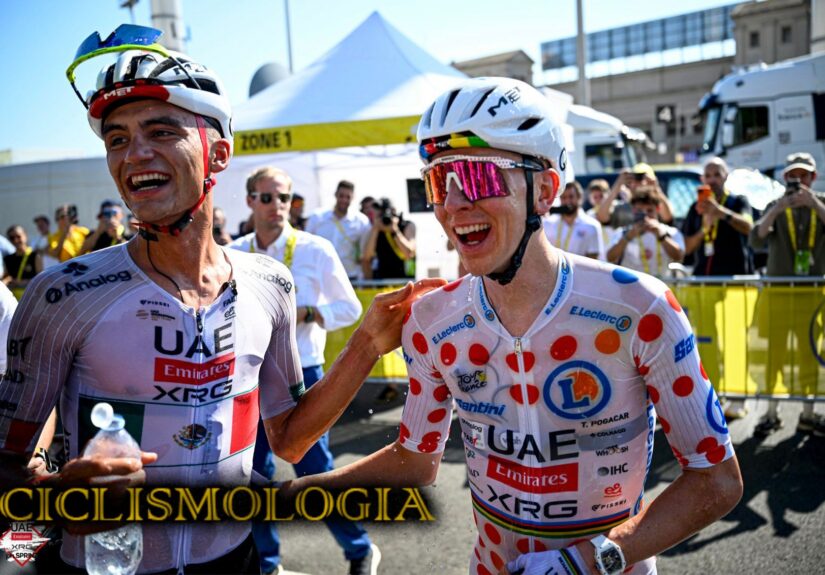 TADEJ POGACAR E ISAAC DEL TORO TDF UAE